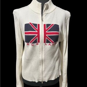 Edikted  ENGLAND DOUBLE ZIP CARDIGAN , SIZE XL